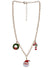 Image of Christmas Icon Pendants on Gold Chain Necklace - Main Image