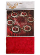 Image of Round 150cm Red Lace Christmas Table Cloth