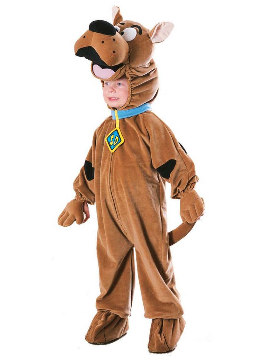 Image of Plush Scooby Doo Kid's Jumpsuit Fancy Dress Costume - Main Image