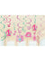 Image of One Wild Girl 1st Birthday Pink Spirals Decoration