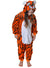 Kid's Tiger Print Animal Costume Onesie Front Image