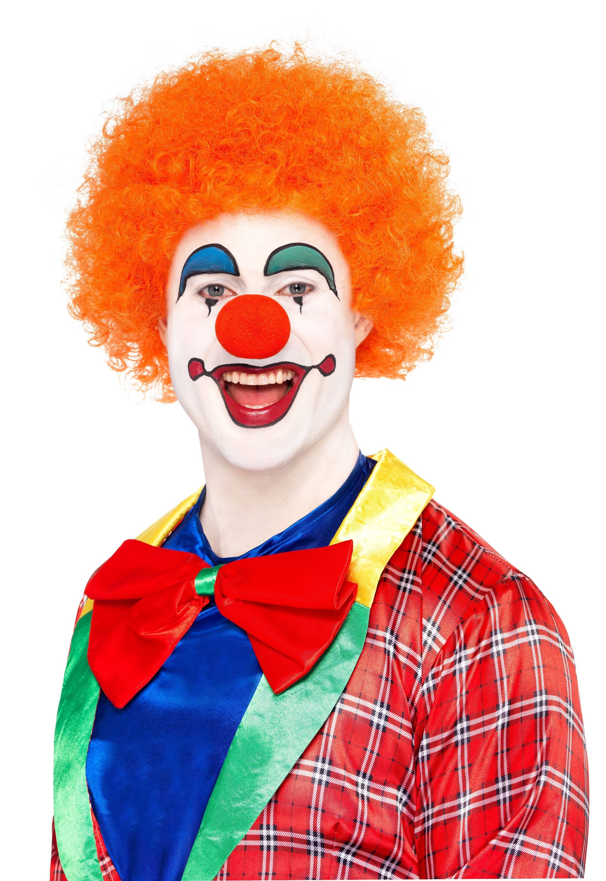 Orange Afro Wig Adult's Clown Costume Accessory Alt Image 2