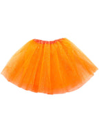 Image of Sparkly Orange Glitter Tulle 40cm Adults Costume Tutu - Main Image