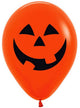 Image of Happy Orange Pumpkin 12 Pack Halloween Balloons