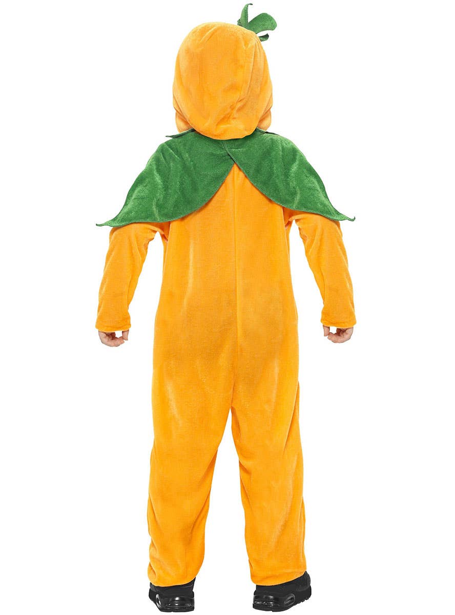 Image of Pumpkin Cutie Toddler Boys Halloween Costume - Back View