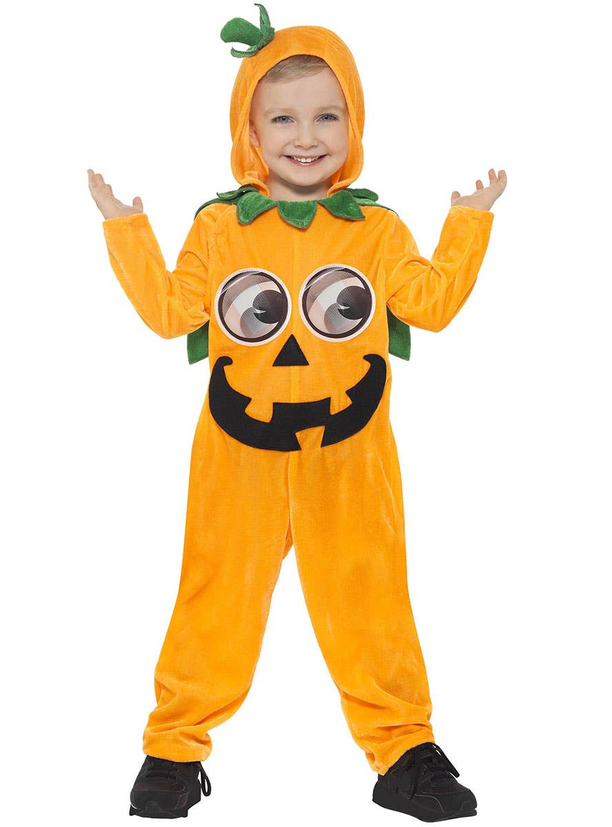 Image of Pumpkin Cutie Toddler Boys Halloween Costume - Front View