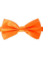 Image of Adjustable Orange Satin Bow Tie Costume Accessory