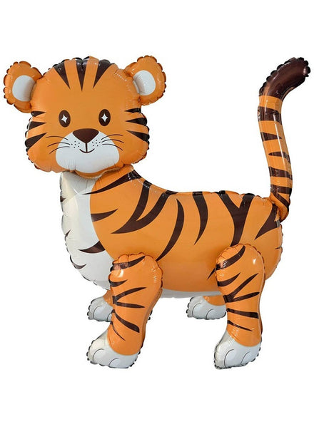 Image of Striped Tiger 58cm Tall Standing Jungle Party Balloon