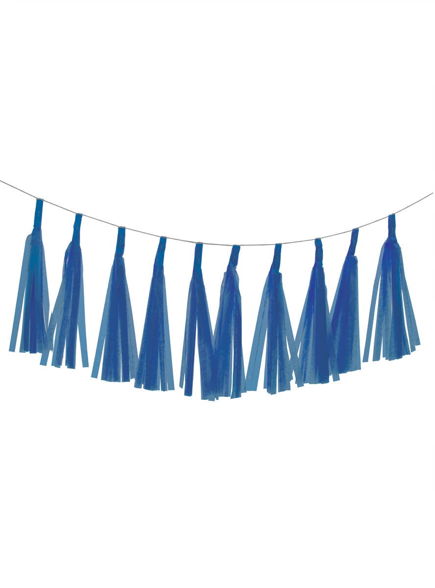 Image of Navy Blue 9 Pack 35cm Of Decorative Paper Tassels