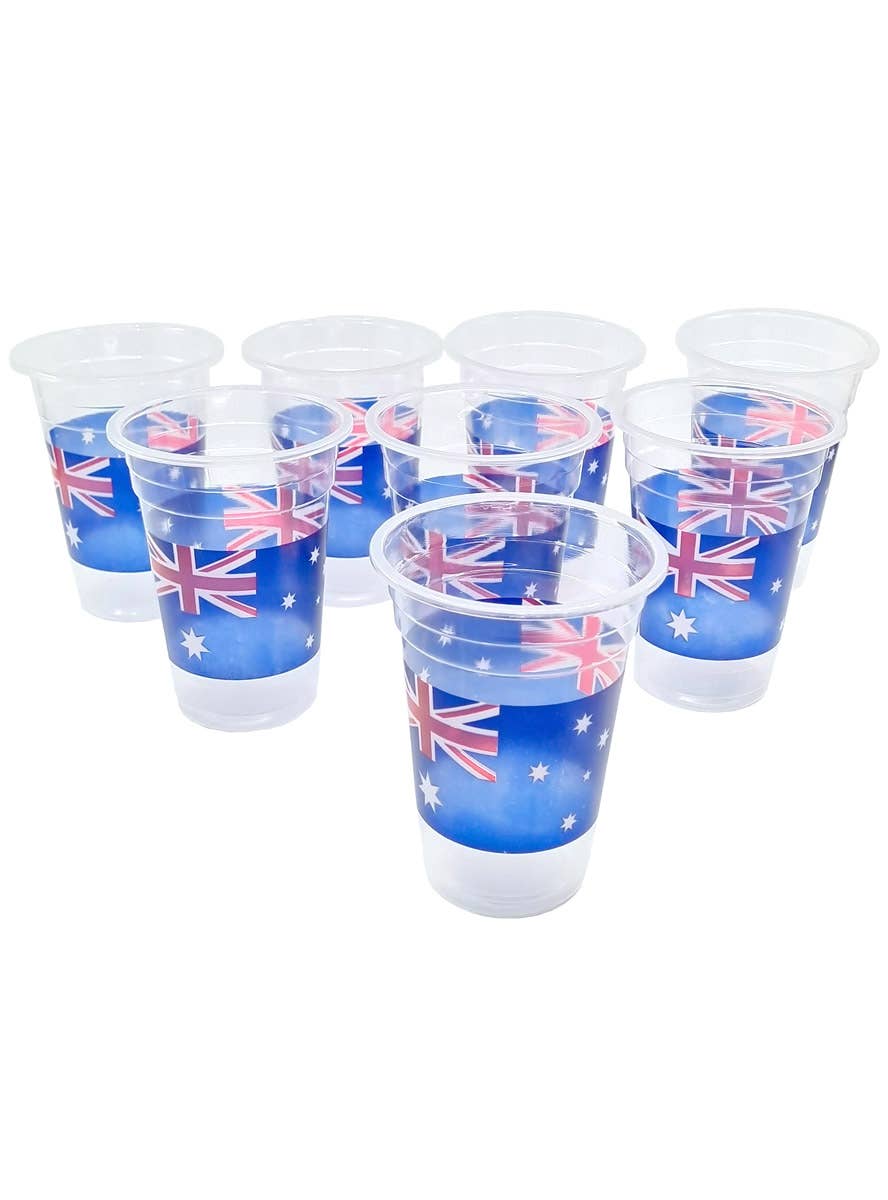 Image of Pack of 8 Australian Flag Party Cups