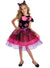 Girls Cute Pink and Black Cat Face Halloween Costume Main Image