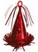 Image of Party Hat Shaped Red Balloon Weight