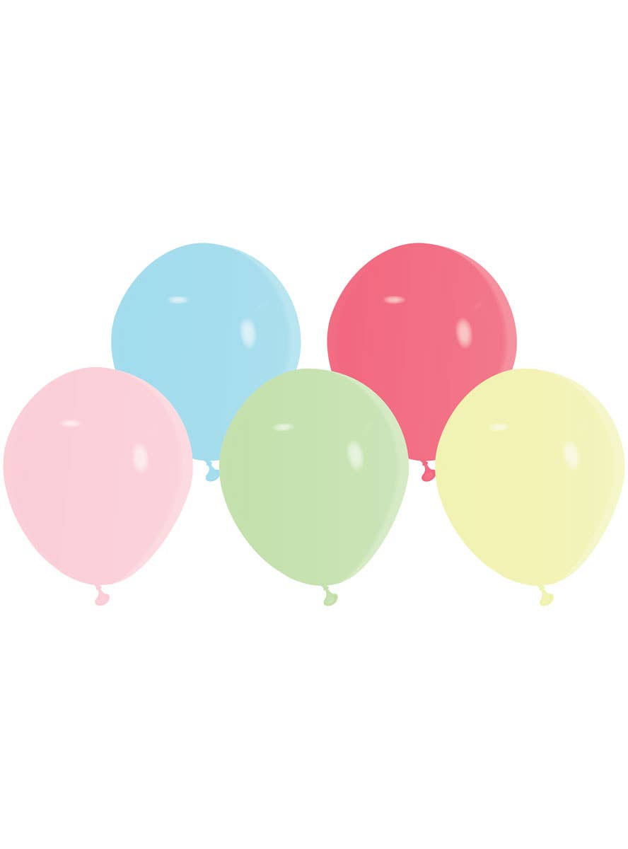 Image of Pastel Colours 20 Pack Small 12cm Latex Balloons