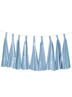 Image of Pastel Matte Blue 9 Pack 35cm Of Decorative Tassels - Main Image