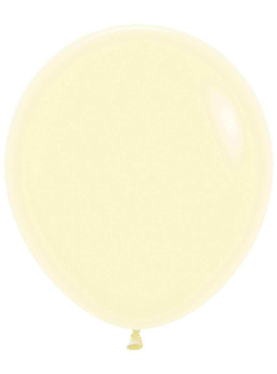 Image of Pastel Matte Yellow 6 Pack 45cm Latex Balloons