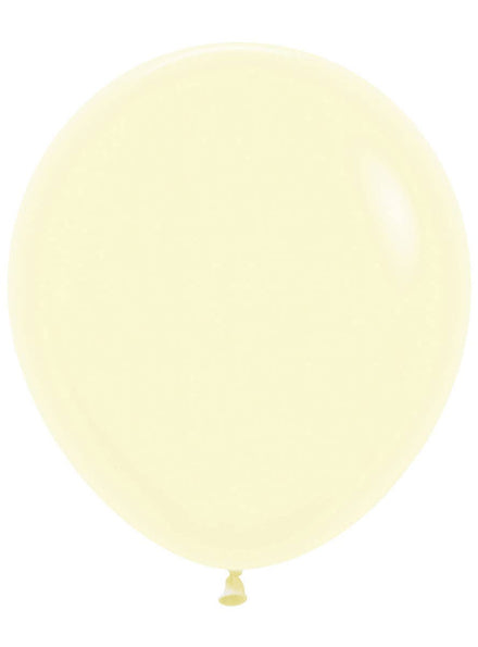 Image of Pastel Matte Yellow 6 Pack 45cm Latex Balloons