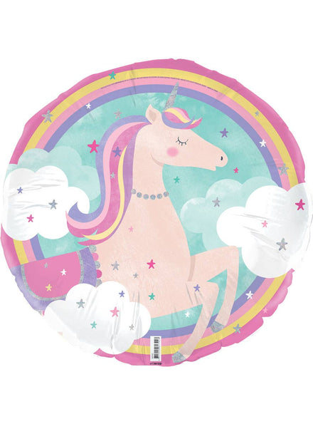 Image of Pastel Unicorn 45cm Round Foil Balloon