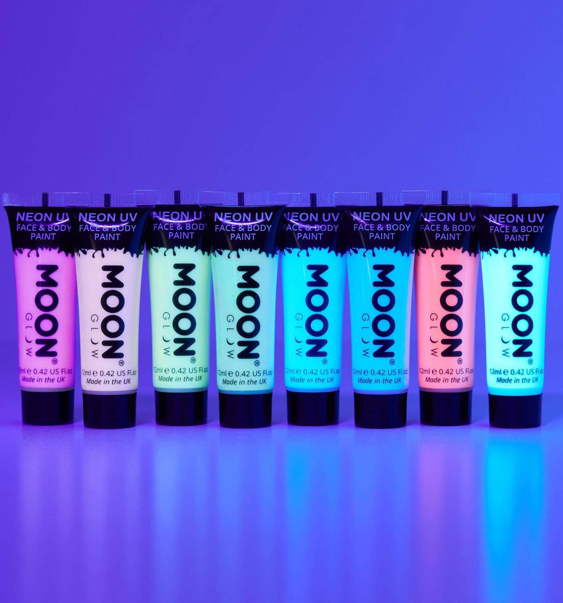 Image of Moon Glow UV Reactive Pastel Cream Face Paint - UV Image