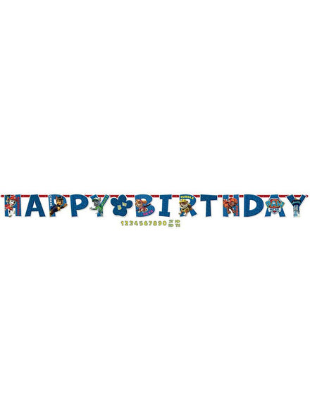 Image Of Paw Patrol Add An Age Happy Birthday Banner