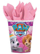 Image Of Paw Patrol Pink 8 Pack of 266ml Paper Cups