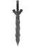 Rustic Aged Silver Costume Sword