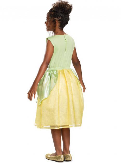 Girls Princess and the Frog Tiana Dress Up Costume Back Image