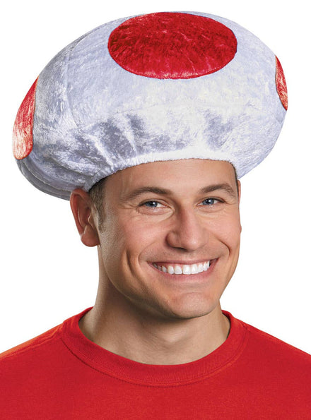 Super Mario Toad Plush Costume Hat for Adult's