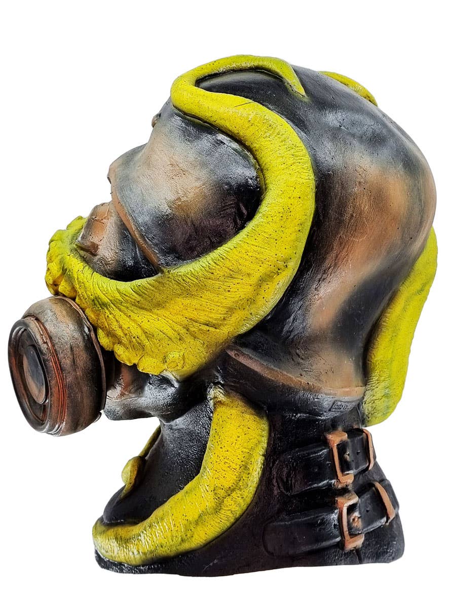 Adults Gas Mask Latex Costume Mask with Tentacles - Side Image