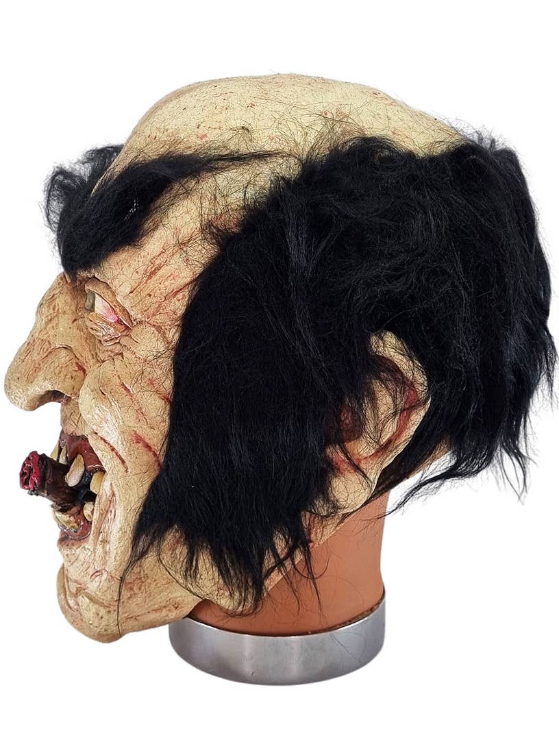 Mr Edward Hyde Full Head Halloween Latex Costume Mask - Side Image