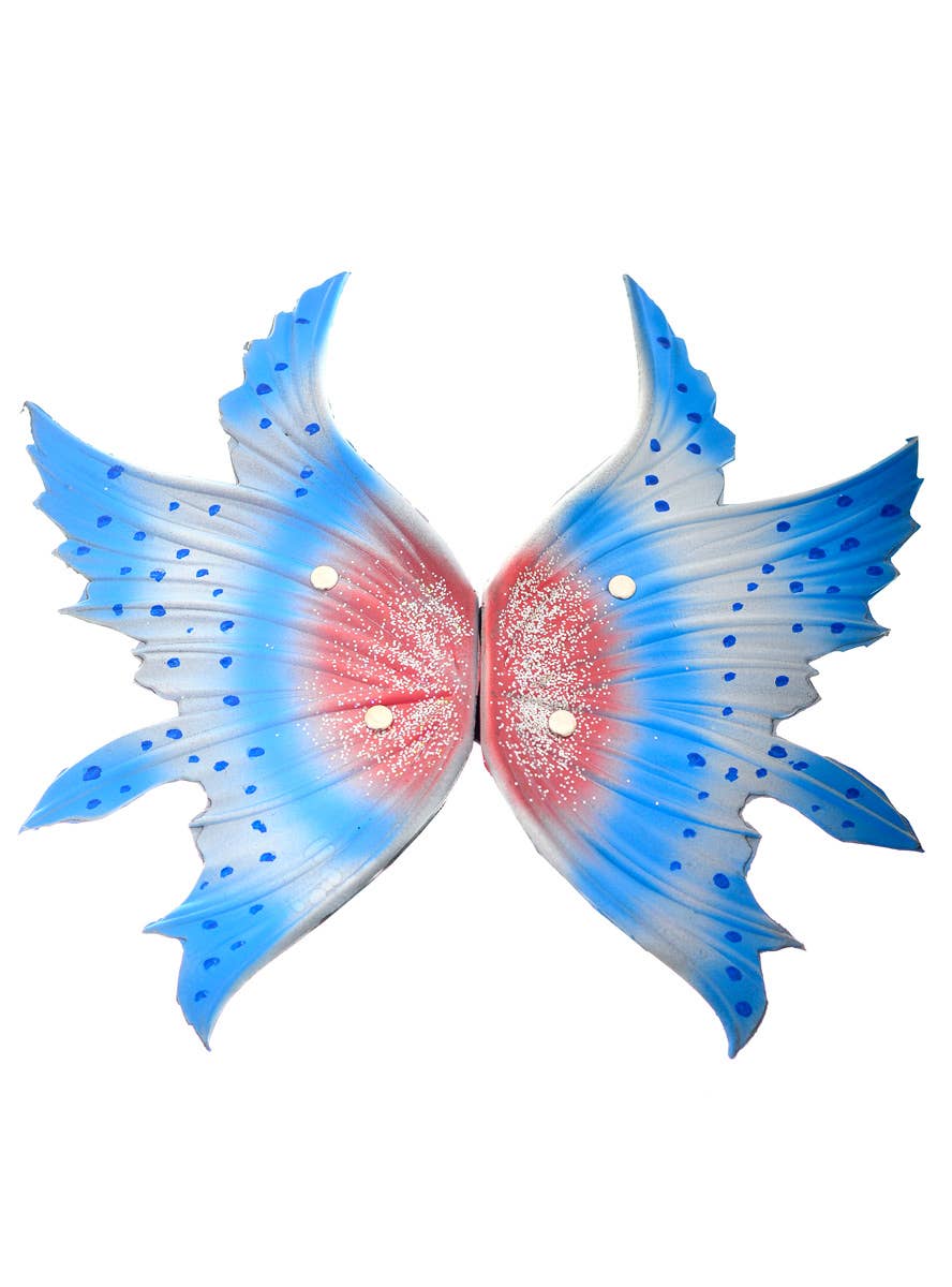 Deluxe Latex Unicorn WIngs and Mask Costume Accessory Set in White, Blue and Pink - Wings Image