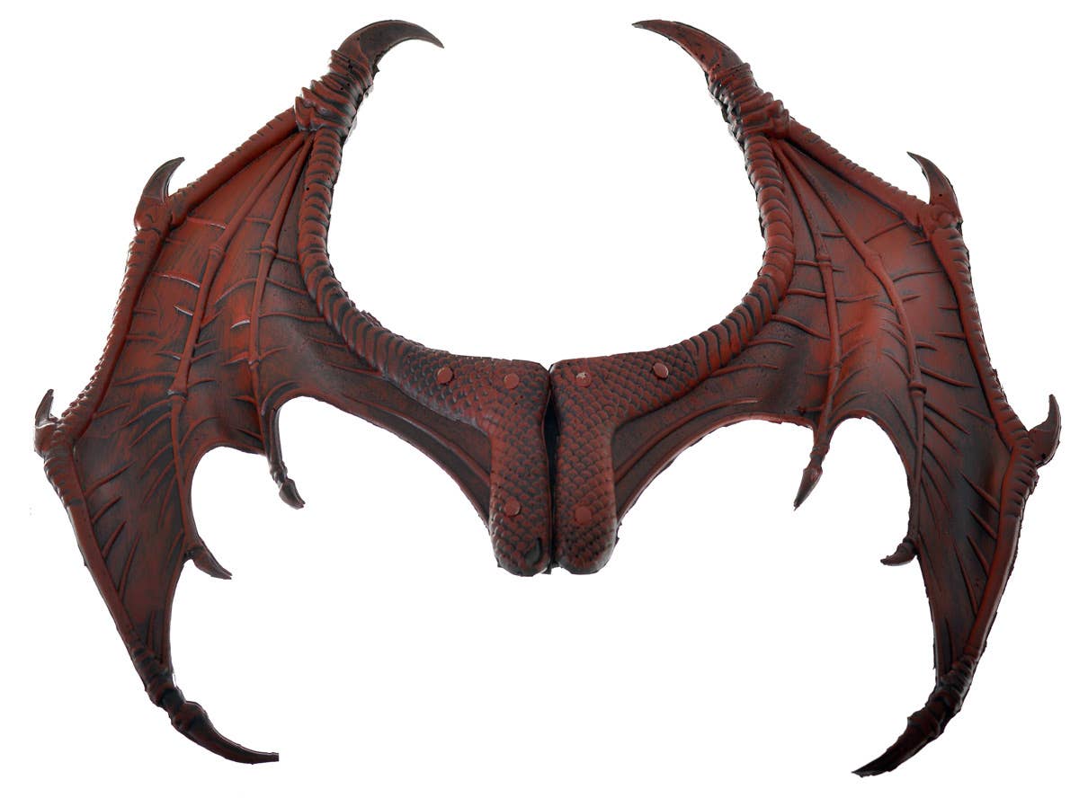 Dragon Rust Red Deluxe Mask, Wings and Tail Costume Kit - Wings View