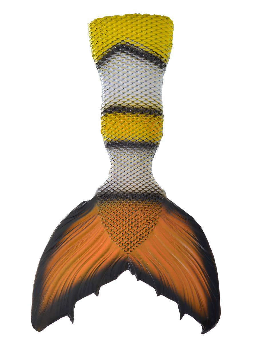 Clownfish Design Mermaid Tail and Gills on Headband Costume Accessory Set - Tail View