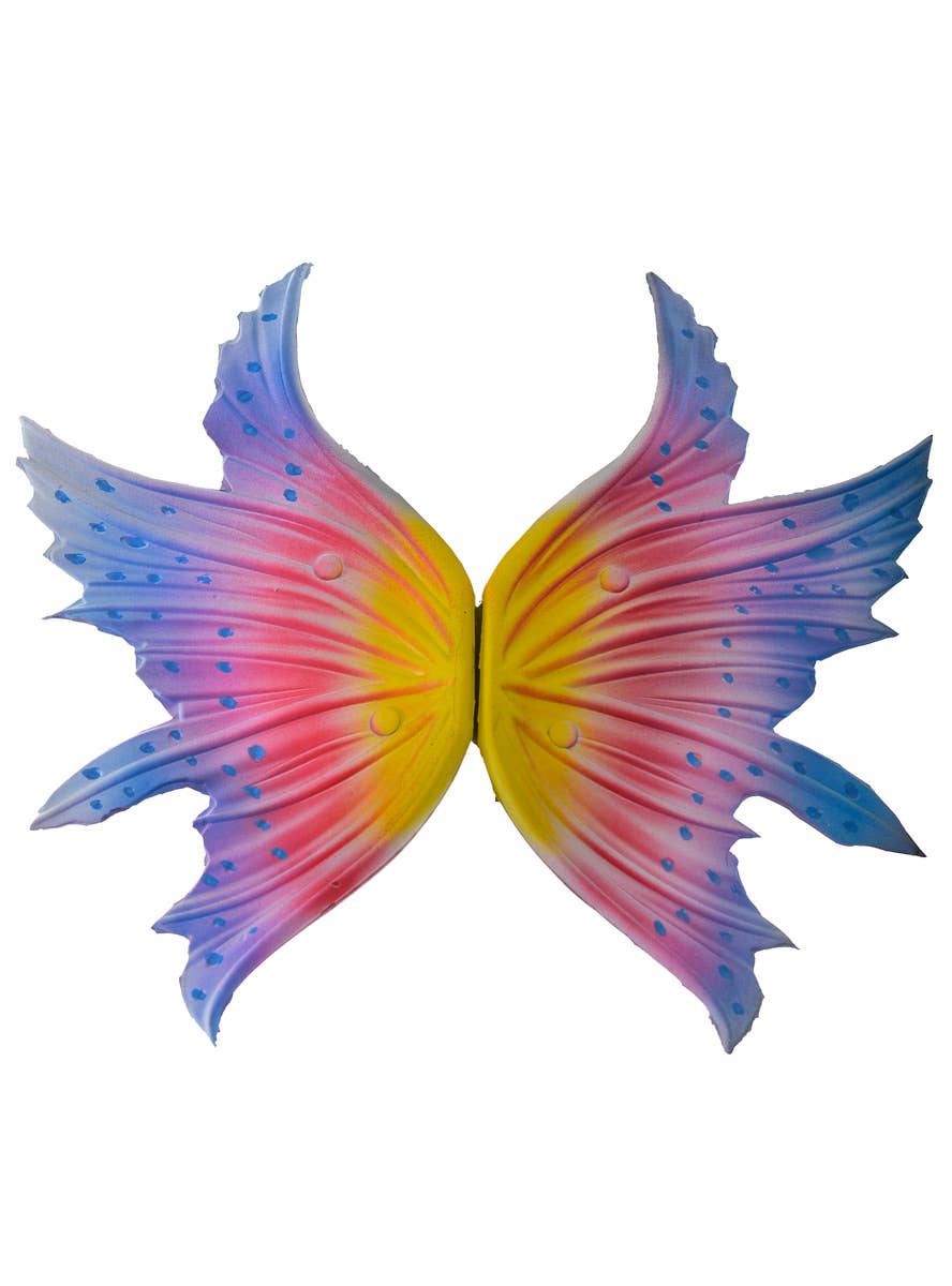 iry Pink, Yellow and Blue Deluxe Foam Wings and Headpiece Set - Wings View