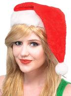 Plush Red and White Santa Costume Hat