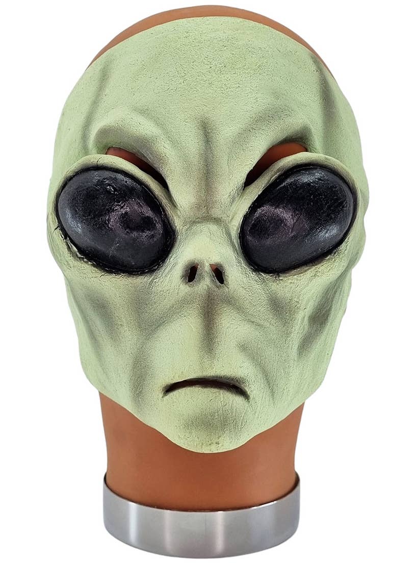 Green Latex Alien Costume Mask