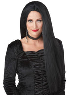 24 Inch Long Black Costume Wig for Women