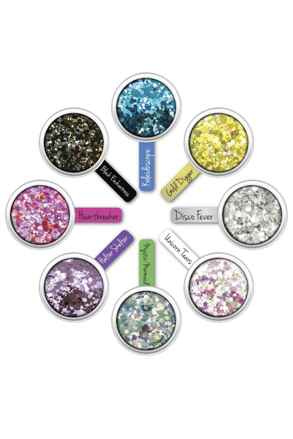 Chunky Loose Holographic Silver Glitter For Face Body and Hair 2