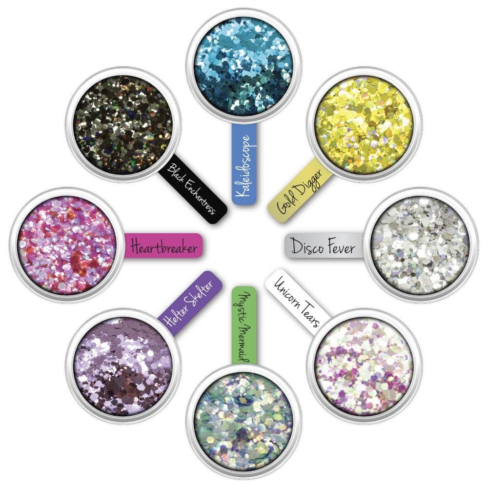 Chunky Loose Glitter Make Up Colour Wheel