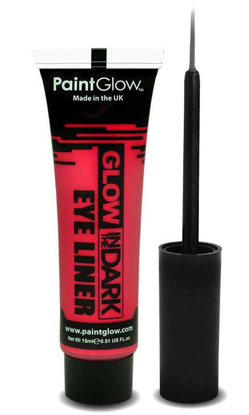 Neon Red Glow In The Dark Eyeliner Base Image