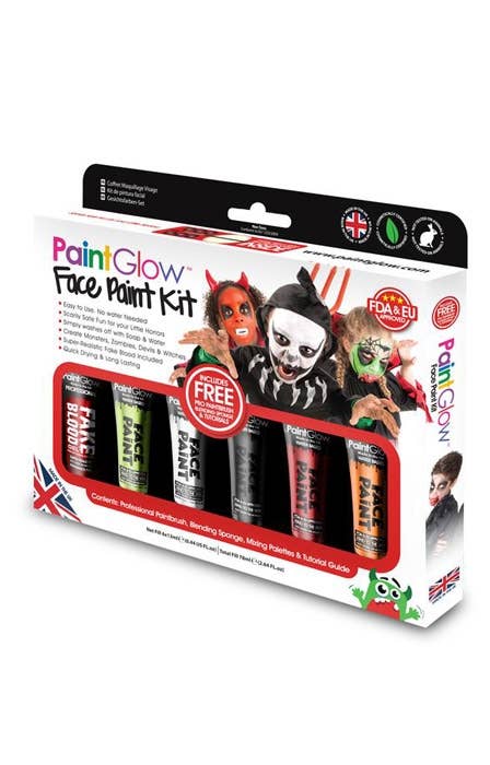 Halloween Face Paint Makeup Kit in 6 Colours Halloween Makeup - Main Image