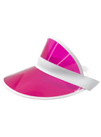 Hot Pink Adults 1980s Costume Visor - Main Image