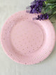 Image of Pink and Gold Polka Dot 12 Pack 23cm Paper Plates