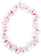 Image of Tropical Pink and White Hawaiian Flower Costume Lei