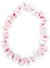 Image of Tropical Pink and White Hawaiian Flower Costume Lei