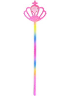 Image of Bright Rainbow Glitter Costume Wand with Jewel