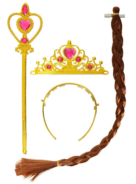 Image of Golden Princess Belle Girls Costume Accessory Set