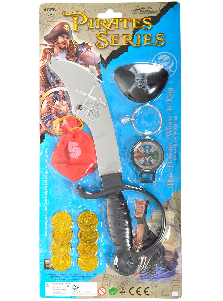 Image of Novelty 6 Piece Swashbuckling Pirate Accessory Set