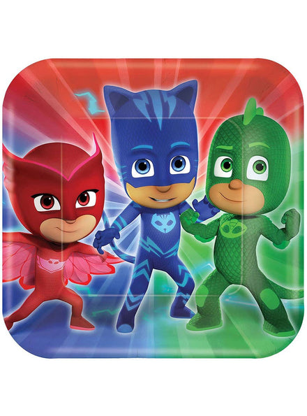 Image Of PJ Masks 8 Pack Large 23cm Paper Plates