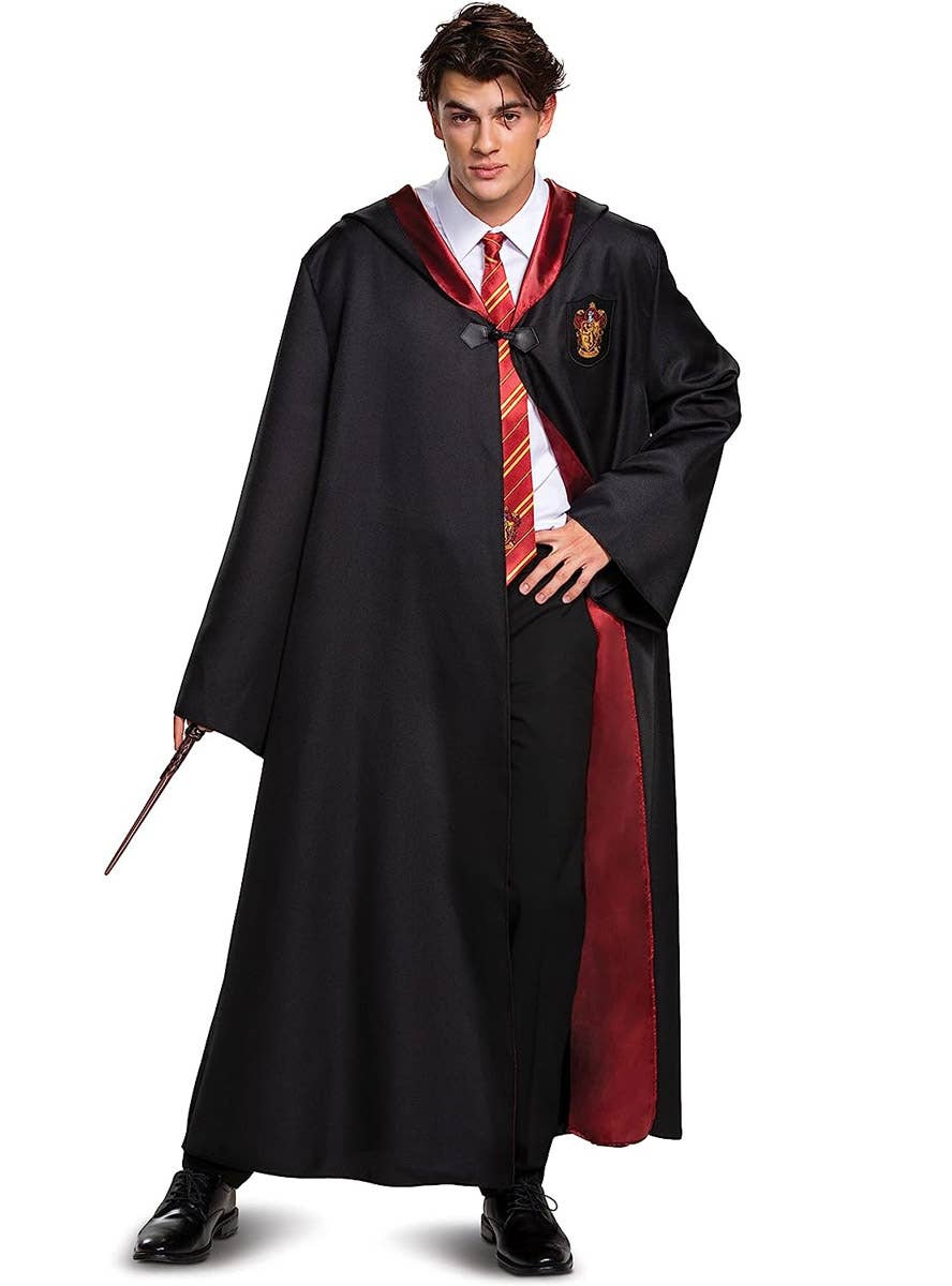 Image of Harry Potter Men's Plus Size Gryffindor Costume Robe - Front View