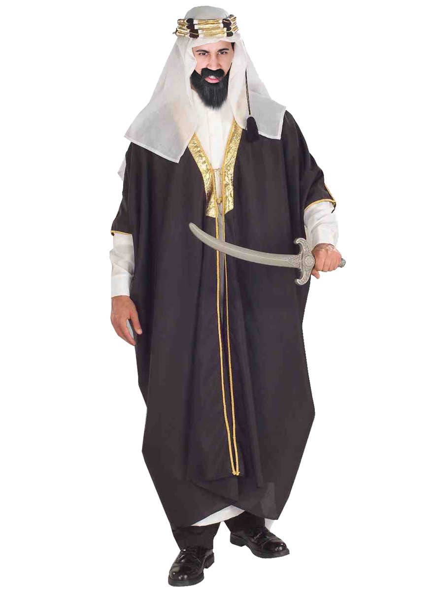 Image of Arabian Sheikh Plus Size Mens Fancy Dress Costume